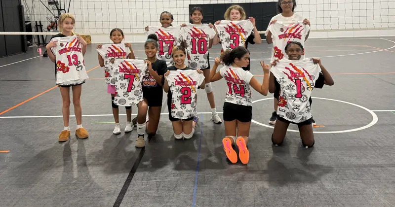 Club Prep players pose in their new jerseys